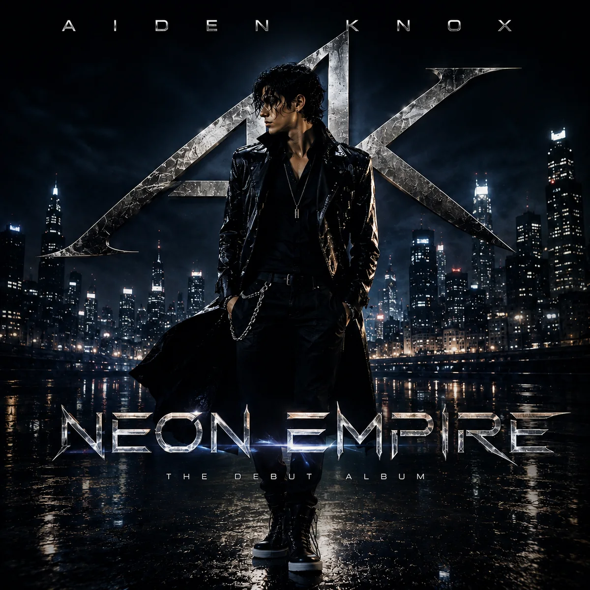Pochette de l'album Neon Empire de Aiden Knox