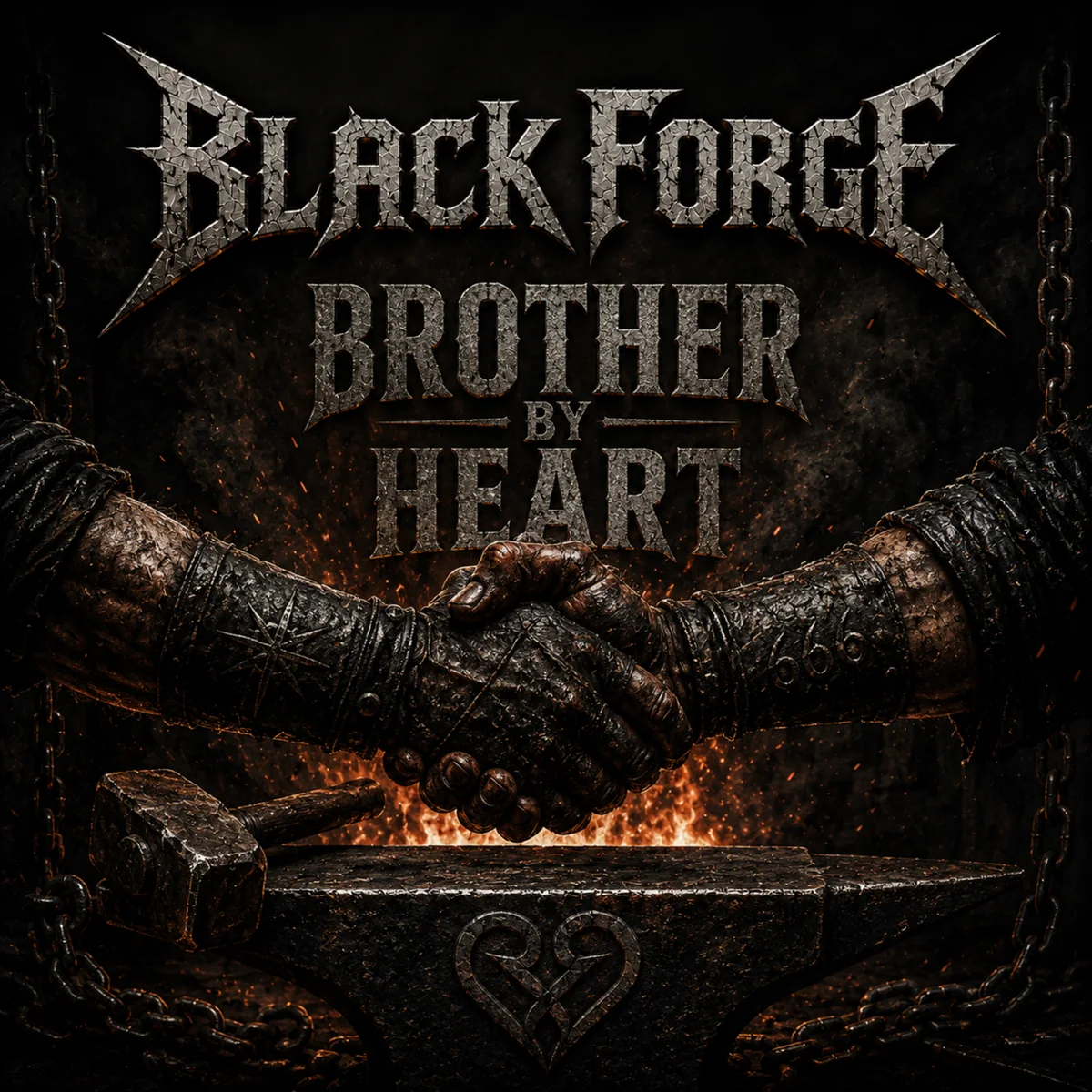 Pochette du single Brother by Heart de Black Forge