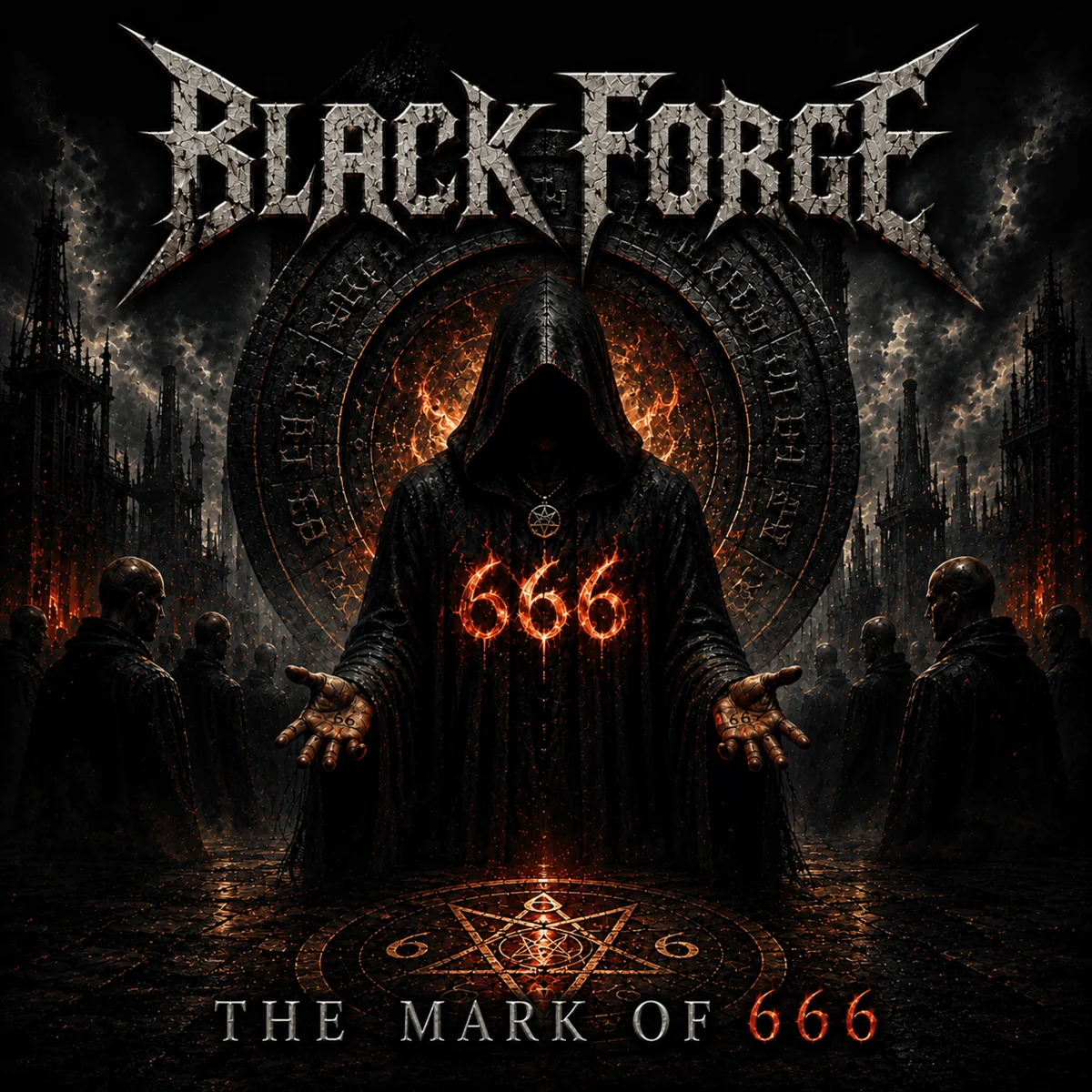 Pochette du single The Mark of 666 de Black Forge