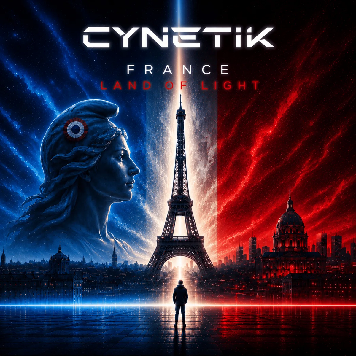 Pochette du single France Land of Light de Cynetik